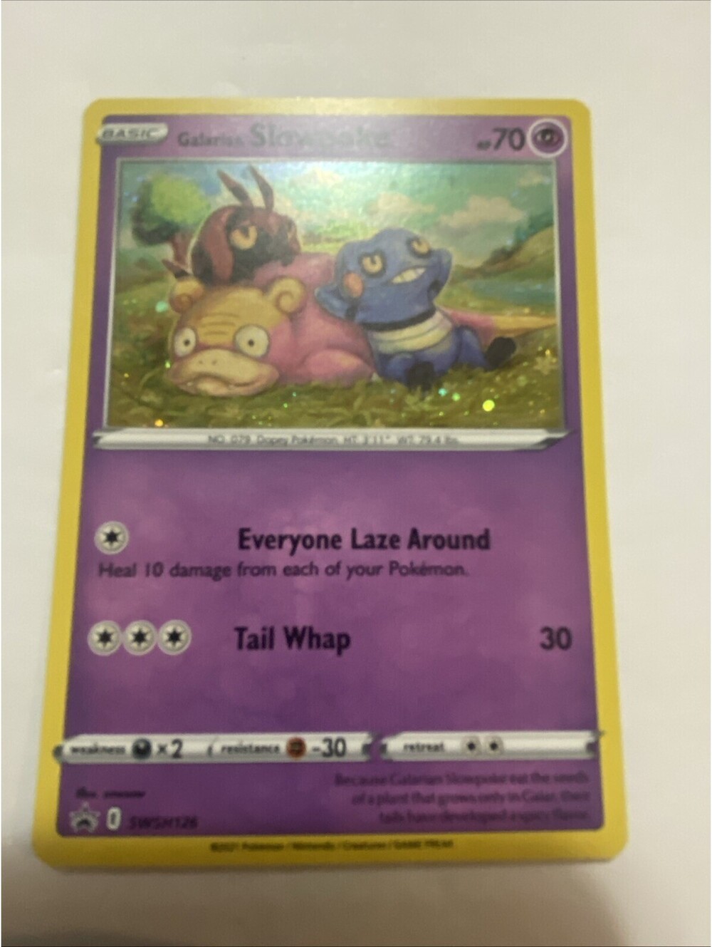 Pokemon Company Galarian Slowpoke SWSH126 Promo Holo English 70 HP